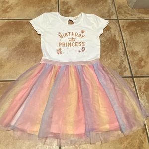 Girls 6x birthday princess tutu dress